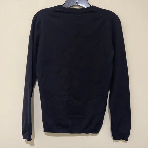 Tommy Hilfiger Women's Black V-Neck Sweater - Picture 3 of 6